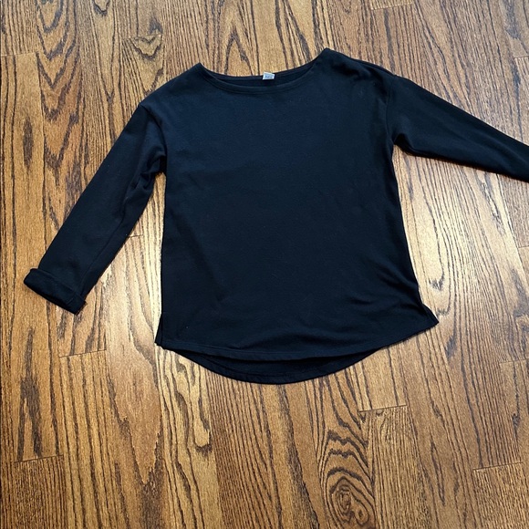 Old Navy Tops - Old Navy Black Knit Top 3/4 Sleeve- Sz XS Loose Fitting